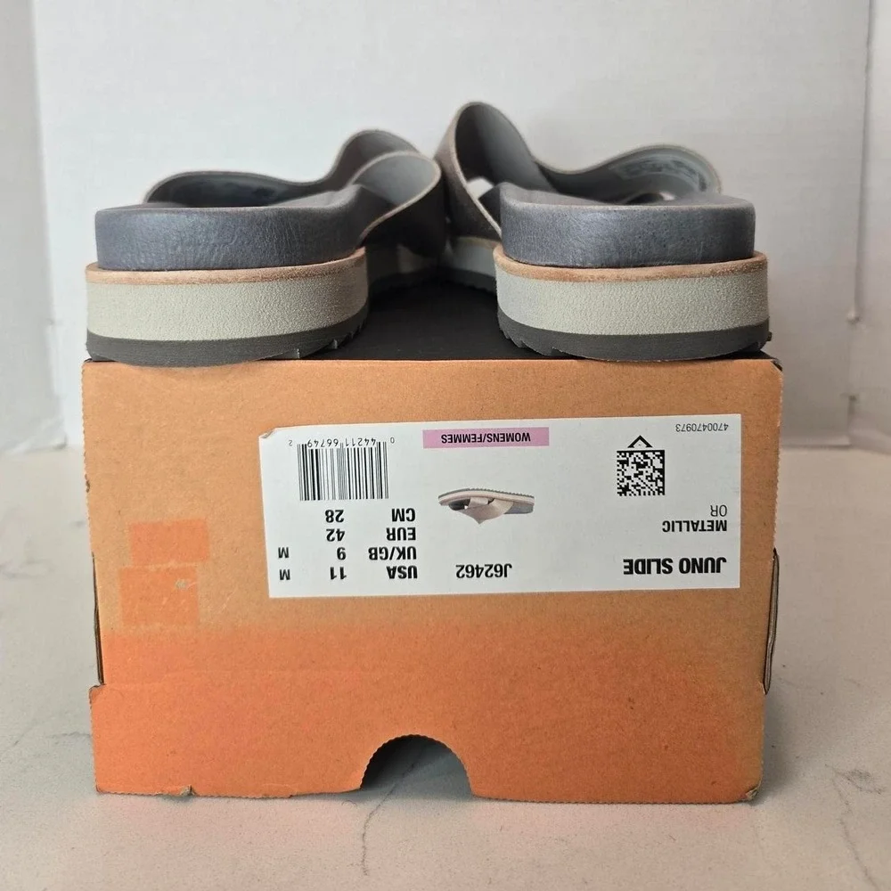 Merrell Juno Slide Sandals in Metallic Bronze Women's Size 11 US